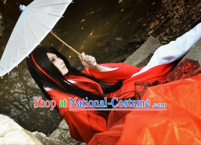 Ancient Chinese Red Hanfu Clothing Mysterious Celebrity Clothing