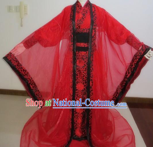 Ancient Chinese Red Wedding Outfit for Bridegroom