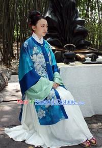 Ancient Traditional Chinese Ming Dynasty Silk Clothes for Women