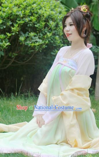 Ancient Chinese Tang Dynasty Yang Guifei Teenager Clothes Complete Set