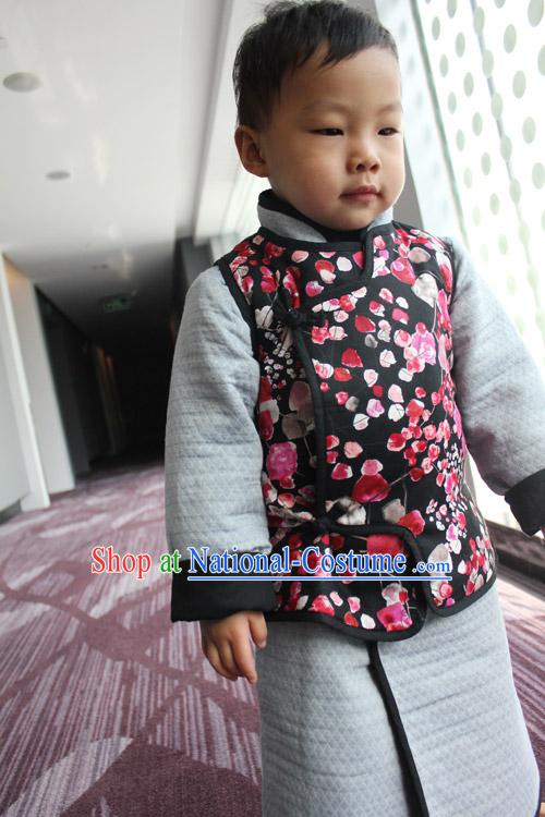 Chinese Classical Long Robe and Jacket for Kids