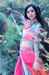 Ancient Chinese Fairy Swordswoman Knight Costume