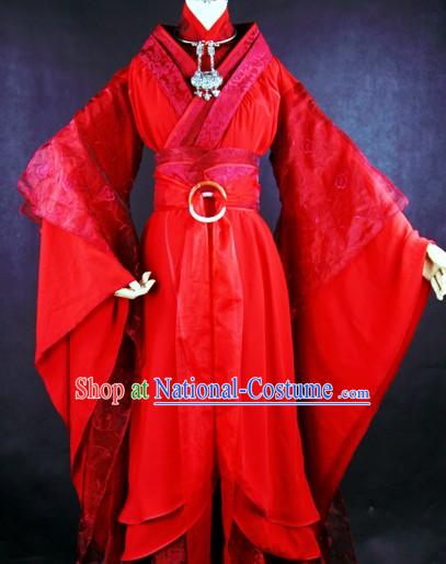 Ancient Chinese Mu Rongan Wedding Dresses Clothing Complete Set for Brides