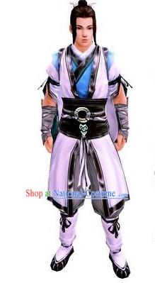 Ancient Chinese Taoist Disciple School Uniform Outfit for Men