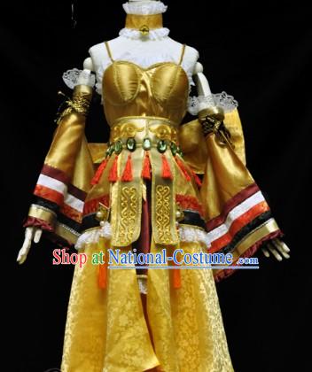 Traditional Ancient Chinese Lu Ding Ji Electronic Games Princess Costumes Complete Set