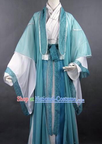 Traditional Ancient Chinese Swordsman Costume Complete Set for Men