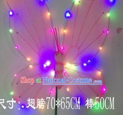 LED Lights Stage Performance Adult Size Butterfly Dance Wings