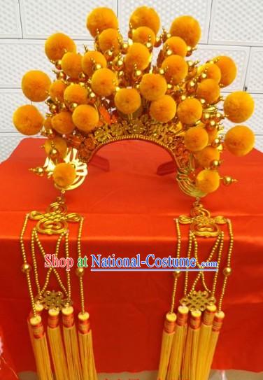 Traditional Chinese Gold Phoenix Coronet for Women