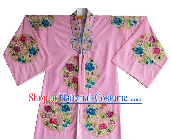 Traditional Chinese Opera Round Flower Embroidery Suit