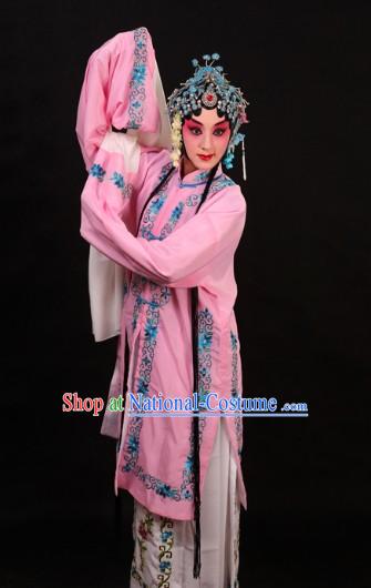 Pink Chinese Peking Opera Qingyi Dan Costume for Women