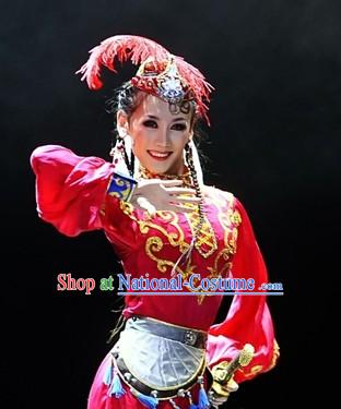 Fragrant Princess Xiangfei Dance Costumes and Hat