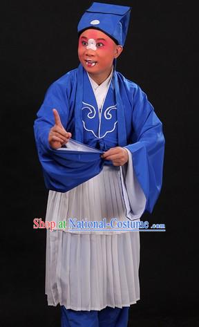 Traditional Chinese Opera Waiter Costumes and Hat