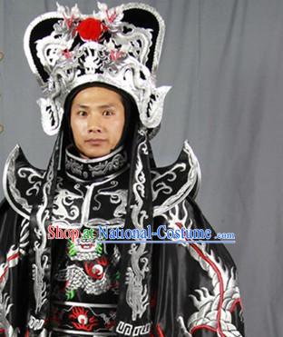 Face-changing Dragon Embroidery Costumes Pants Belt Hat and 12 Masks Complete Set