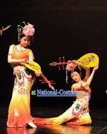 Dunhuangwu Dancing Costumes and Headdress for Women