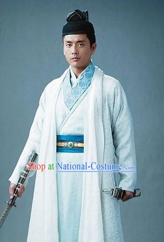 Ancient Traditional Chinese Detective Di Renjie Costumes and Hat for Men