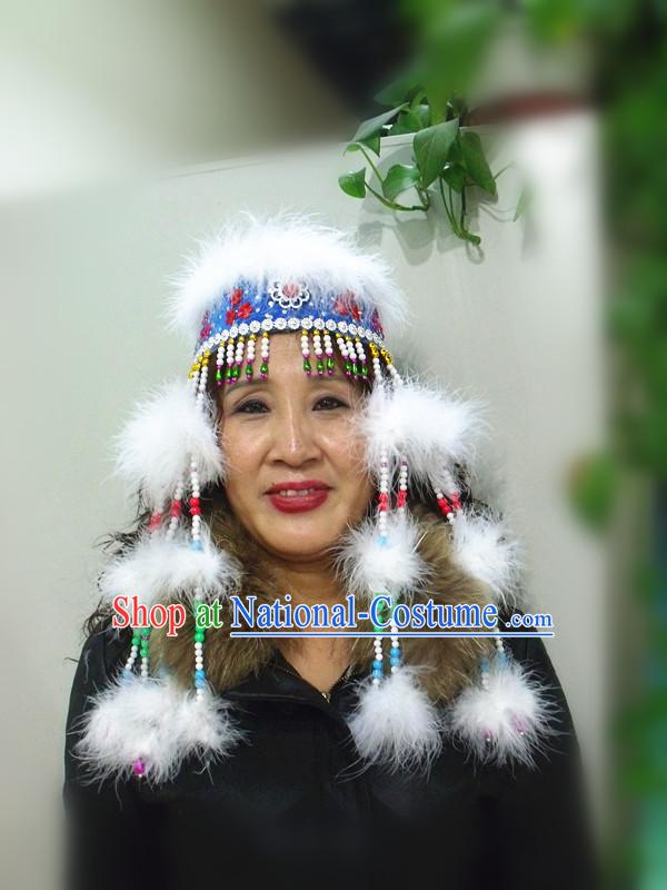 Traditional Chinese Mongolian Hat for Women