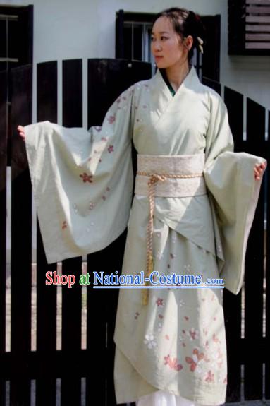 Ancient Chinese Oriental Cherry Blossom Quju Clothing for Women