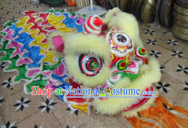 Chinese Festival Celebration Lion Dance Costumes Complete Set for Children