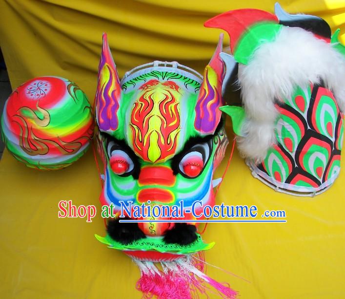 Glow in the Dark Southern Dragon Dance Equipment Complete Set