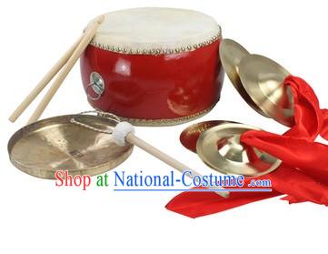 Chinese New Year Parade and Performance Drum, Gong and Cymbals Set