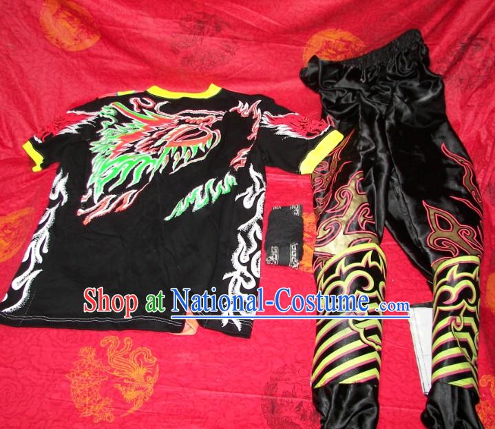 Luminous Dragon Dancer T-shirt, Pants and Leg Wrappings Set