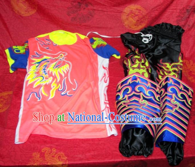 Luminous Dragon Dancer T-shirt Pants and Legs Wrappings