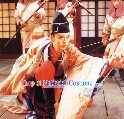 Dongfang Bubai Fictional Character in the Wuxia Novel Costumes and Hat Complete Set