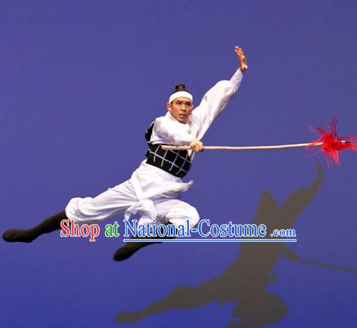 Chinese Stage Performance Warrior Dance Costumes for Men