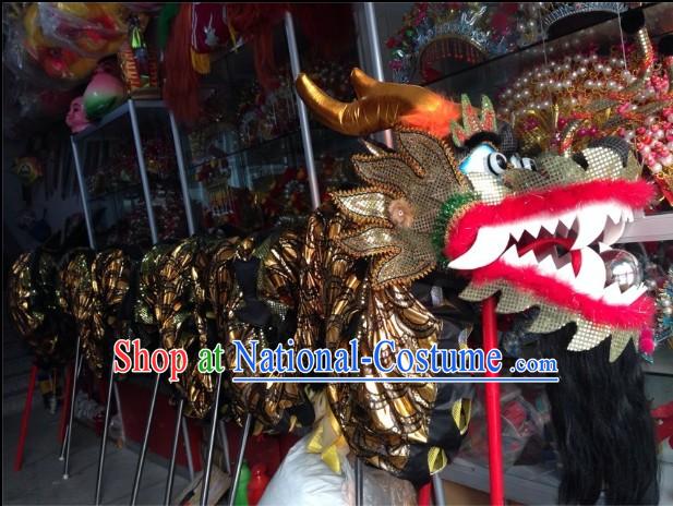 Top Beijing Black Dragon Dance Costume Complete Set