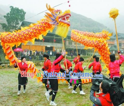 Free Delivery 18 Meters Chinese Festival Celebration Dragon Dance Costume Complete Set