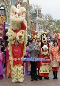 Happy Chinese New Year Parade Lion Dance Costume Complete Set