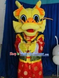 Chinese New Year Dragon Character Walking Mascots Costumes Complete Set