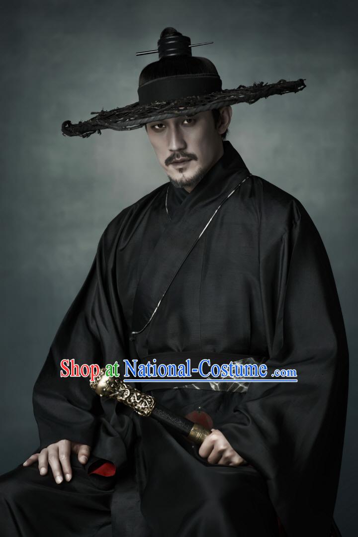 Arang and the Magistrate Korean Hanbok Clothes and Hat Complete Set for Men