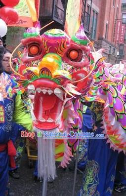 Illuminated Chinese Folk Dragon Dance Costumes Complete Set