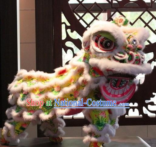 Chinese Classic Lotus Lion Dance Outfit Complete Set