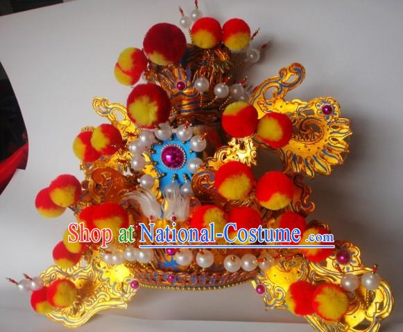 Traditional Chinese Peking Beijing Opera Hat Headgear for Men