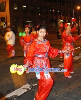 Traditional Chinese New Year Parade Dance Costumes for Women