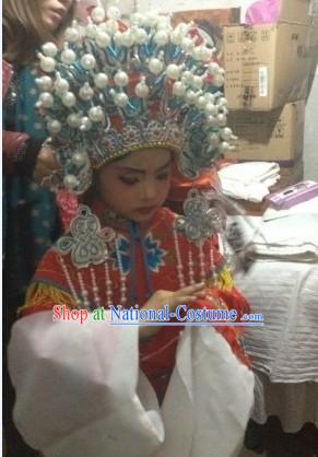 Traditional Chinese Beijing Opera Phoenix Crown for Children