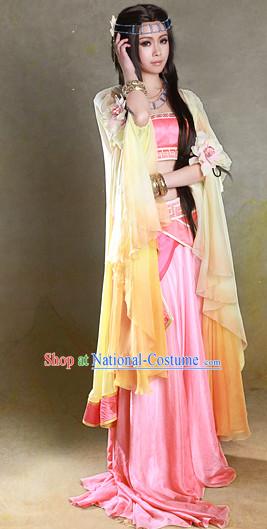 Chinese Fairy Costumes and Headpieces Complete Set