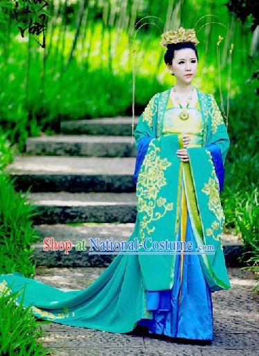 Chinese Imperial Princess Dresses and Hair Accessories Complete Set