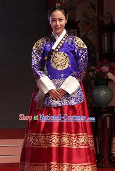 Traditional Korean Imperial Hanbok Dresses Complete Set