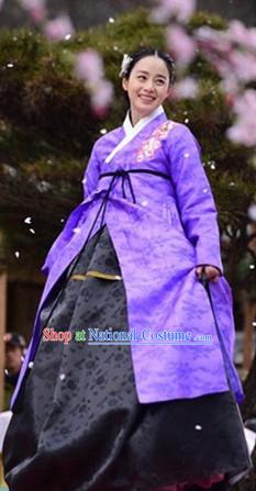 Traditional Korean Imperial Hanbok Dresses Complete Set