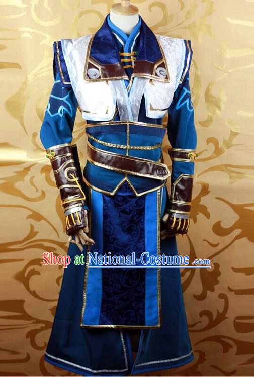 Ancient Chinese Swordsman Cosplay Costumes Complete Set