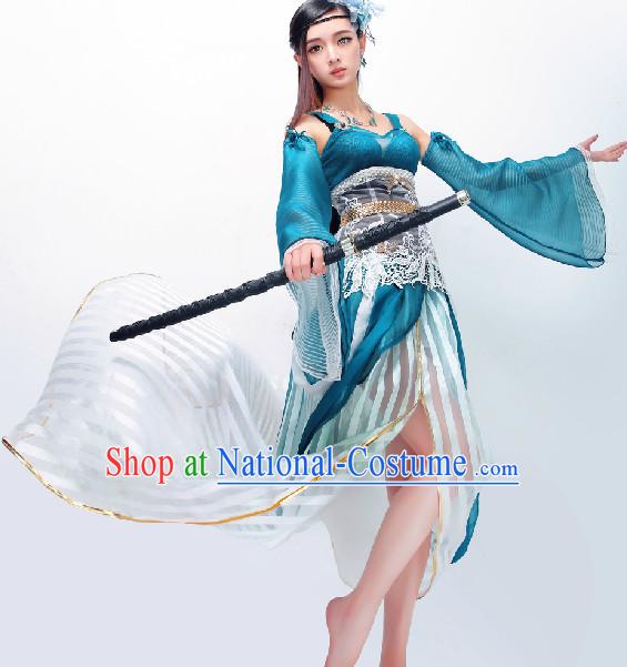 Chinese Blue Princess Cosplay Costumes