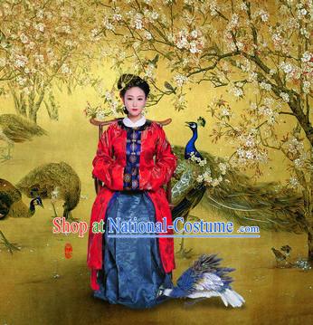 Chinese Classical Female Clothing and Hair Accessories Complete Set