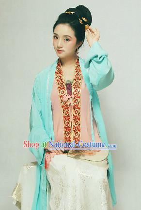 Chinese Classical Song Dynasty Hanfu Quju Dresses for Women