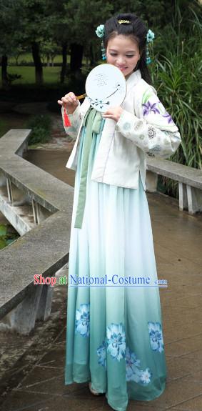 Ancient Chinese Hanfu Attire Complete Set for Women