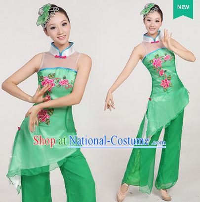 Traditional Chinese Spring Dancing Outfit Complete Set