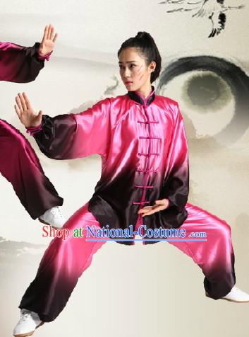 Color Transition Professional Tai Chi Competition Uniform Complete Set