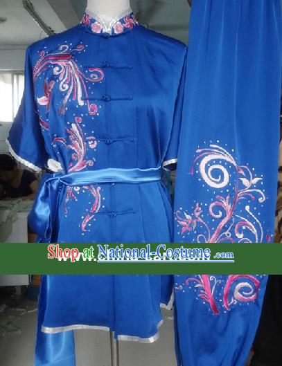 Top Competition Championship Embroidery Kung Fu Suit for Girls